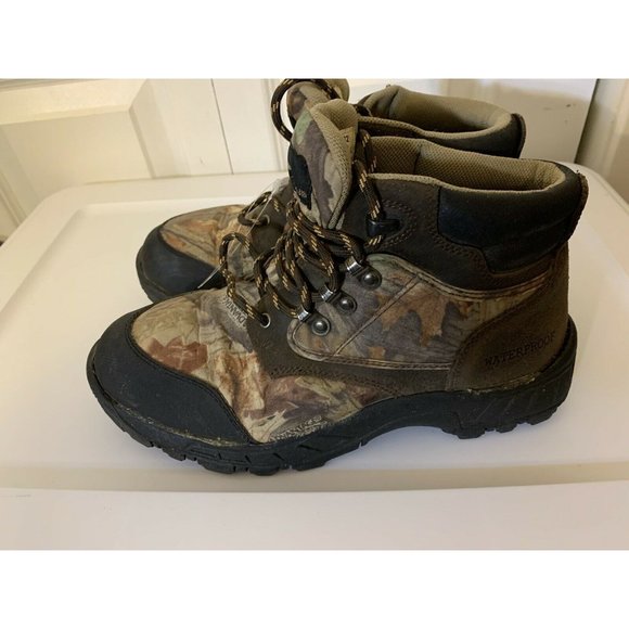 Ozark‎ Trail Boone05 Camo Hiking Boots Men’s Sz 6.5